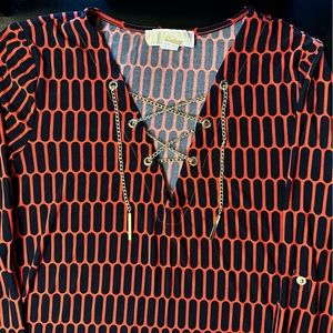 Red Michael Kors Dress Shirt